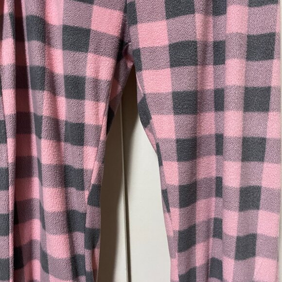 Just Love, comfy pink fuzzy top w/gray & pink plaid bottoms, size 2X - Picture 10 of 13